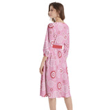 Boat Neck Belted Flared Dress - Objet D'Art