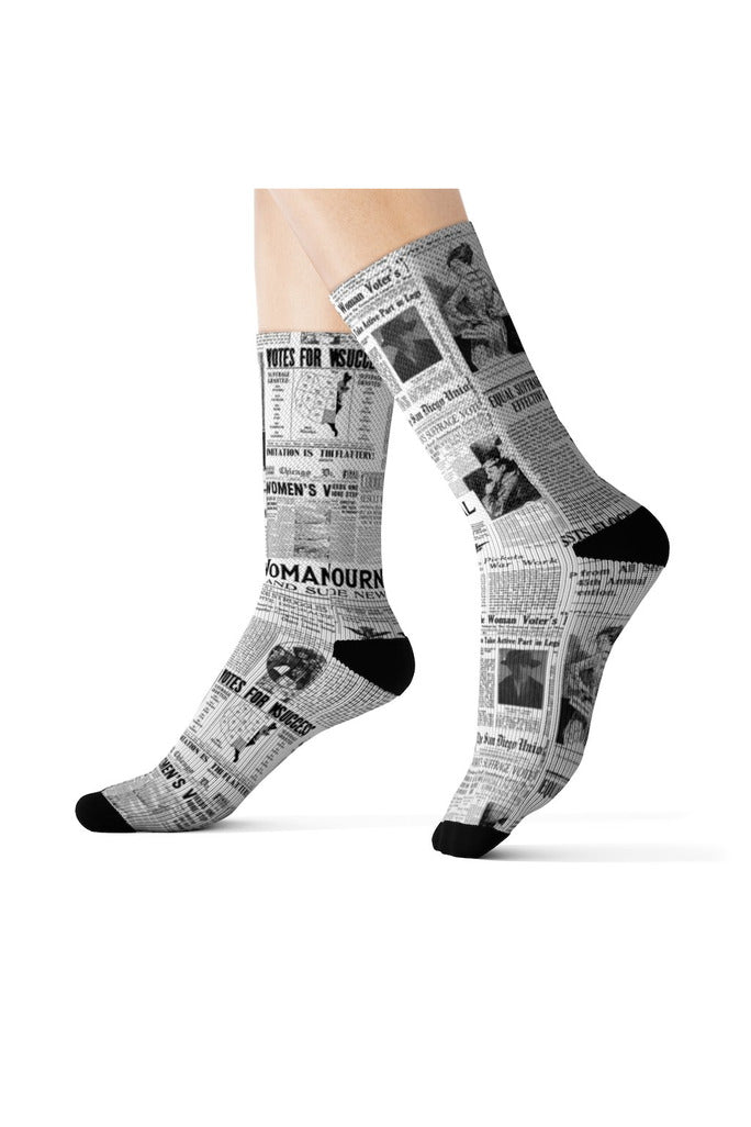 Women Suffrage Sublimation Socks - Objet D'Art
