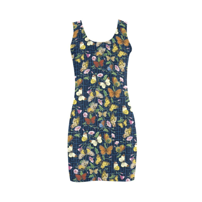 butterfly greek key print 2 Medea Vest Dress (Model D06) - Objet D'Art