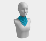 Coral Blue Square Scarf - Objet D'Art