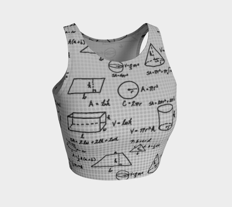 Mathlete Athletic Crop Top - Objet D'Art