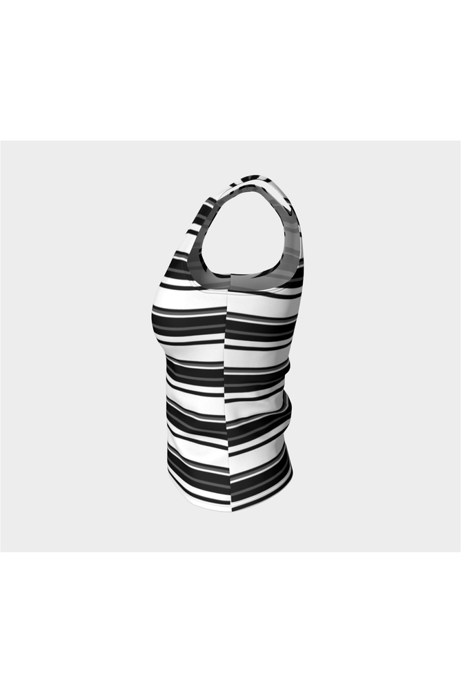 Striped Fitted Tank Top - Objet D'Art