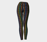 Linear Kaleidoscope Yoga Leggings - Objet D'Art