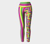 Color Matrix Yoga Leggings - Objet D'Art