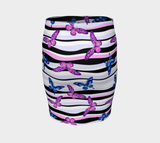 Vague de Papillons Fitted Skirt - Objet D'Art