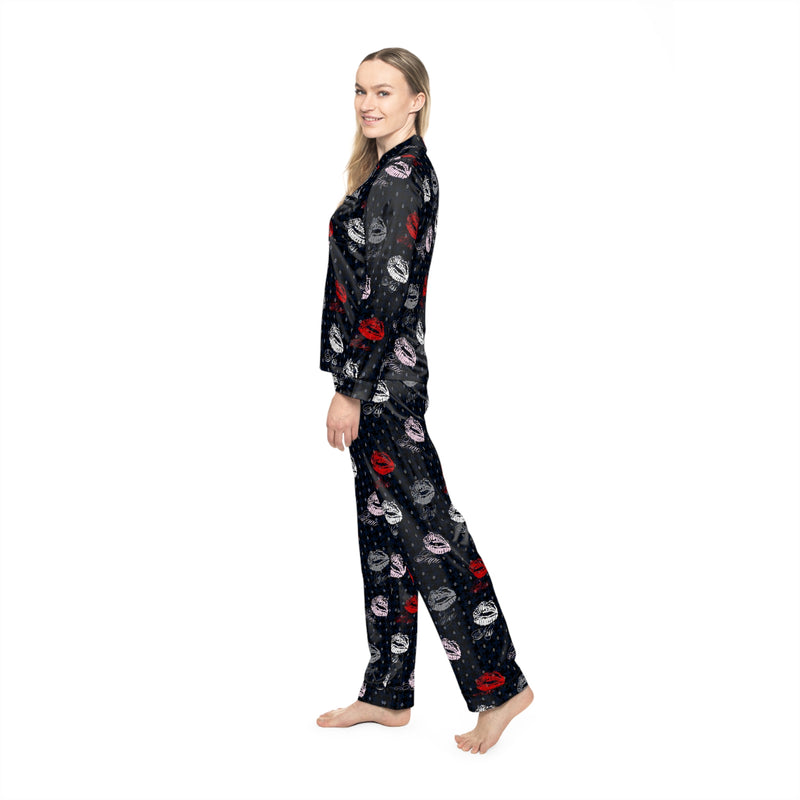 Women's Satin Pajamas (AOP) - Objet D'Art