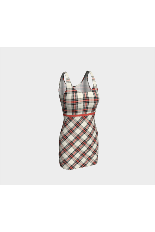 Bidirectional Plaid Bodycon Dress - Objet D'Art