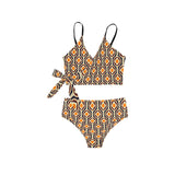 seventies dress Knot Side Bikini Swimsuit (Model S37) - Objet D'Art