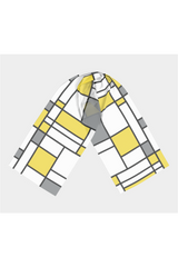 Yellow & Gray Mondrian Long Scarf - Objet D'Art