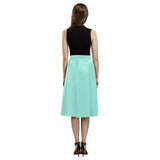 Mint Green Mnemosyne Women's Crepe Skirt - Objet D'Art