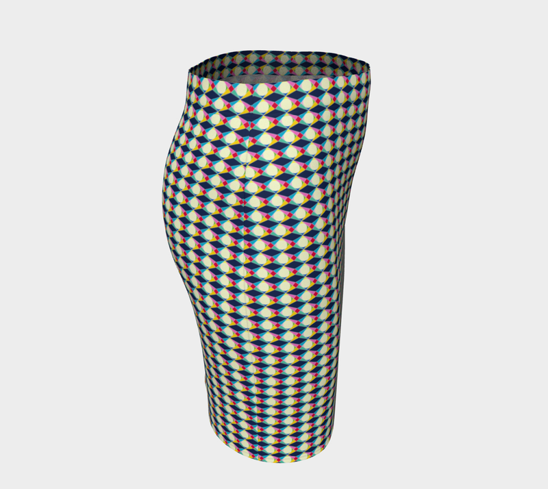 Vintage View Fitted Skirt - Objet D'Art
