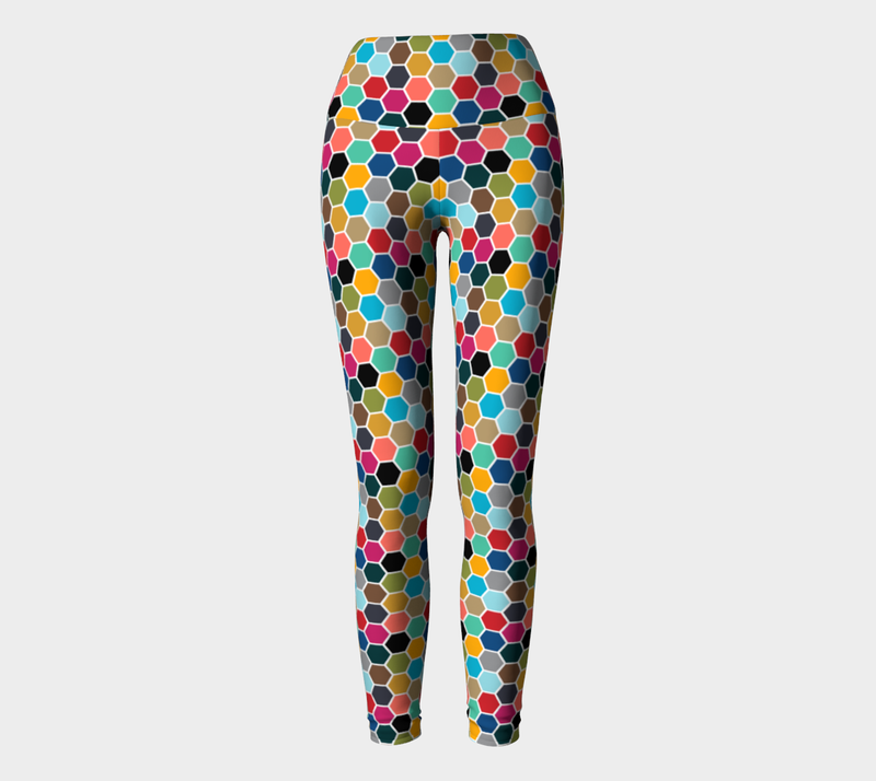 Honeycomb Yoga Leggings - Objet D'Art