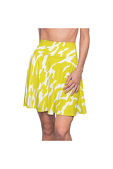 Lemon Zest Women's Skater Skirt - Objet D'Art