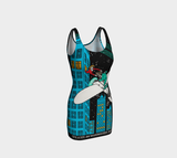 Tête á Tête on the 968th Floor Bodycon Dress - Objet D'Art