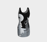 Selenium  Vintage Print Bodycon Dress - Objet D'Art