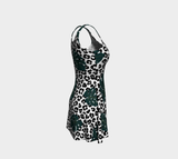 Leopard and Palms Flare Dress - Objet D'Art