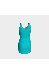 Cyan Bodycon Dress - Objet D'Art