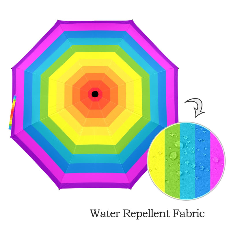 colored print spectrum Semi-Automatic Foldable Umbrella (Model U12) - Objet D'Art