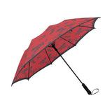 asian art red Semi-Automatic Foldable Umbrella - Objet D'Art