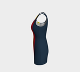 Circular Abstact Bodycon Dress - Objet D'Art