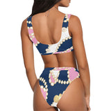 chained maiden Sport Top & High-Waisted Bikini Swimsuit - Objet D'Art