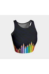Color Pencil Art Athletic Top - Objet D'Art