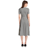Puff Sleeve Button Through Dress - Objet D'Art