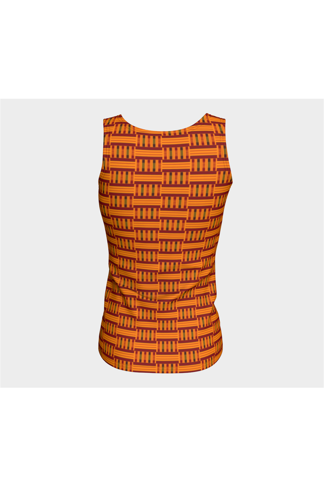 Kente Fitted Tank Top - Objet D'Art