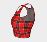 Plaid Athletic Crop Top - Objet D'Art