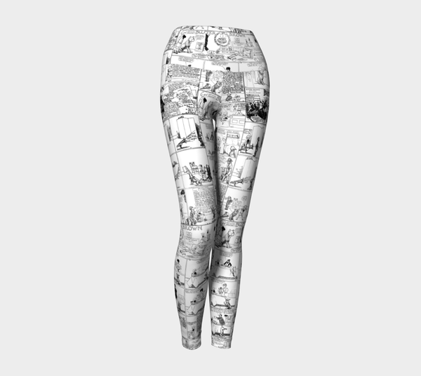 Vintage Comics Yoga Leggings - Objet D'Art