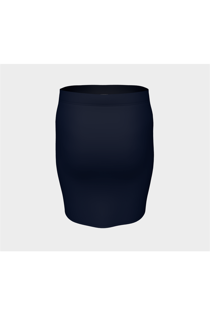 Midnight Blue Fitted Skirt - Objet D'Art