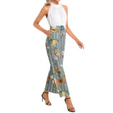 Halter Neck Buckle Belted Jumpsuit - Objet D'Art