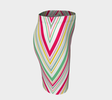 Chevron Striped Fitted Skirt - Objet D'Art