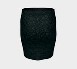Curved Fitted Skirt - Objet D'Art