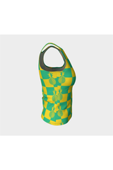 Pineapple Matrix Fitted Tank Top - Objet D'Art