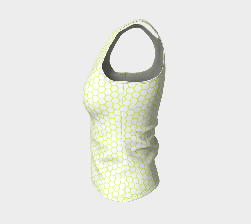 Neon Green Fitted Tank Top - Objet D'Art