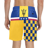 Barbados USA Men's Mid-Length Beach Short - Objet D'Art