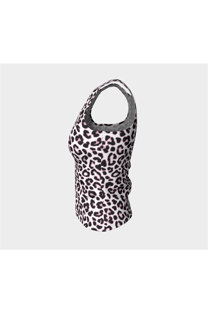 Pink Leopard Print Fitted Tank Top - Objet D'Art