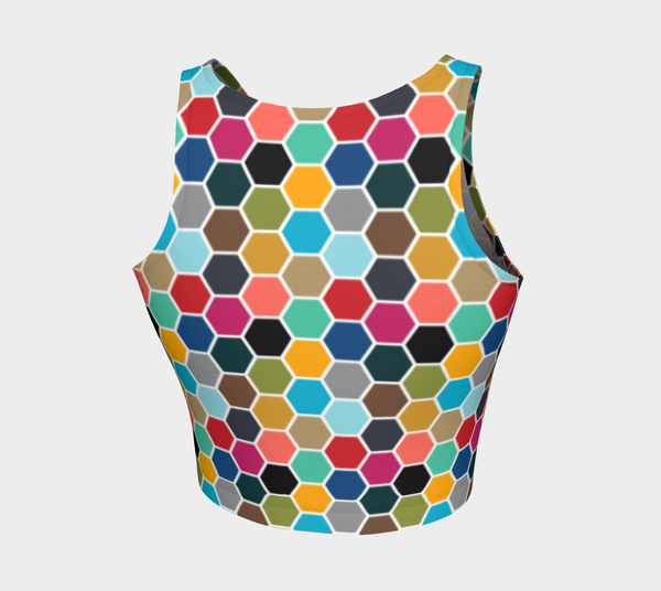 Honeycomb Athletic Crop Top - Objet D'Art