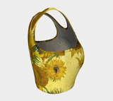 Van Gogh Sunflower Crop Top - Objet D'Art