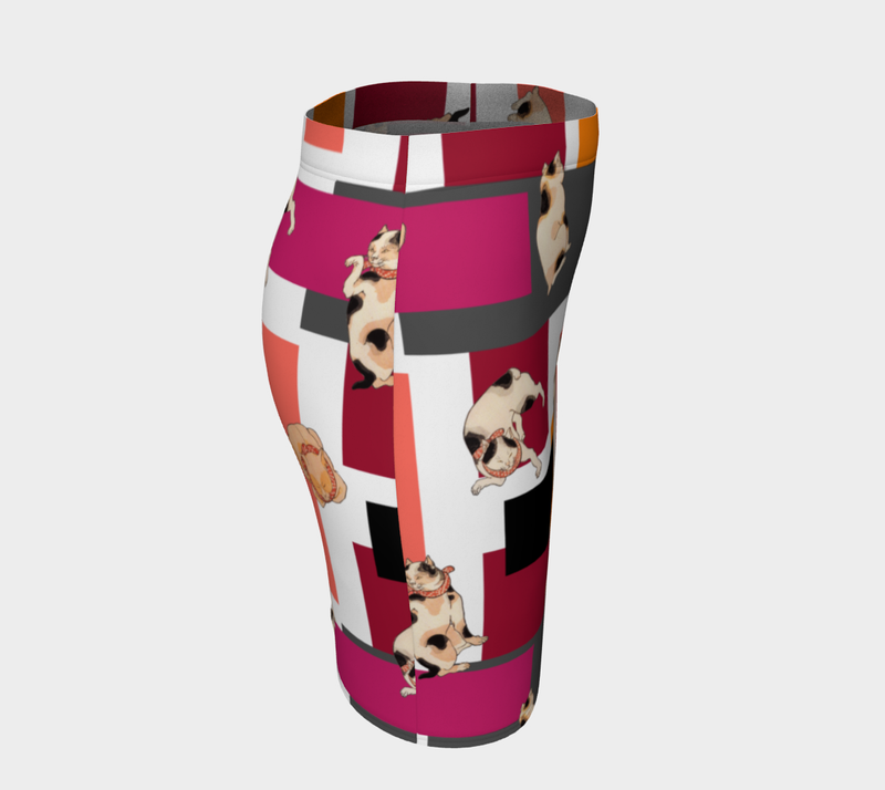 Cool Cat Fitted Skirt - Objet D'Art