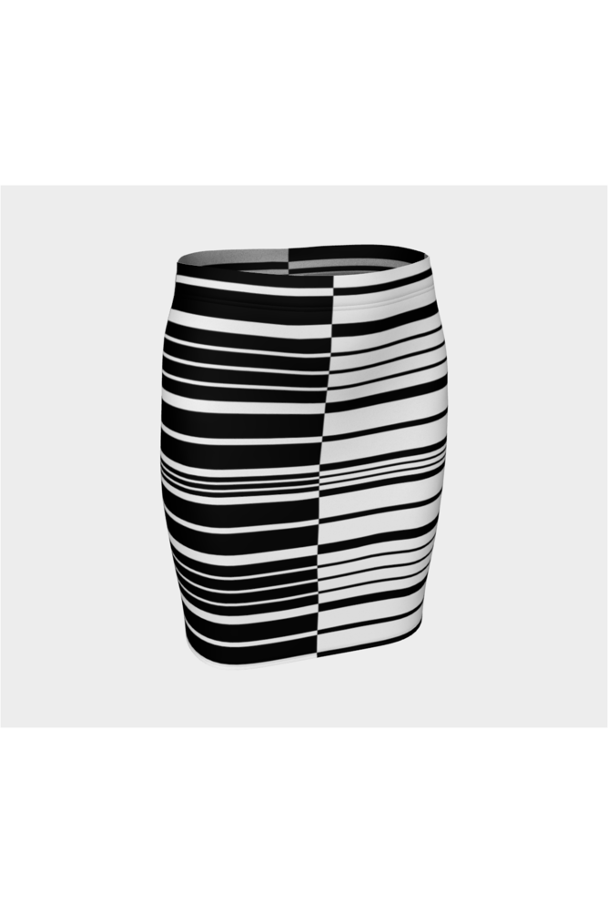 Two Tone Fitted Skirt - Objet D'Art