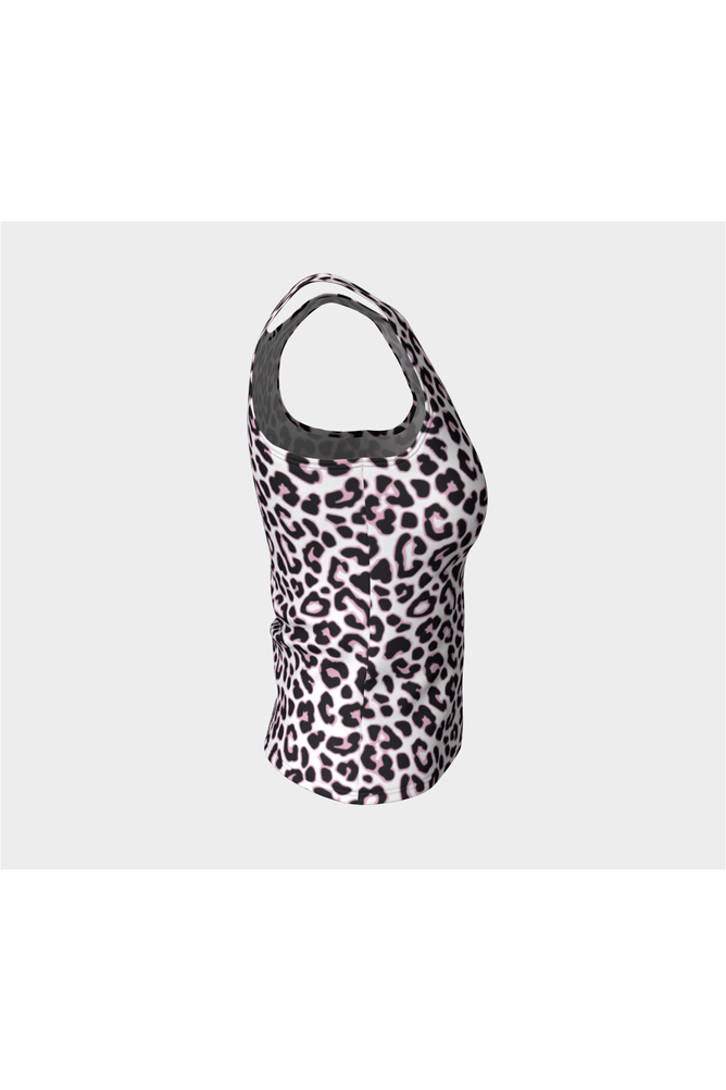 Pink Leopard Print Fitted Tank Top - Objet D'Art