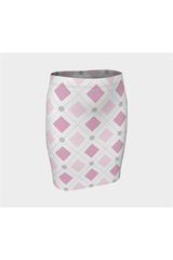 Pink Diamond Fitted Skirt - Objet D'Art