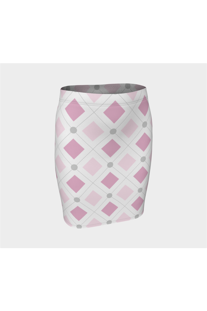 Pink Diamond Fitted Skirt - Objet D'Art