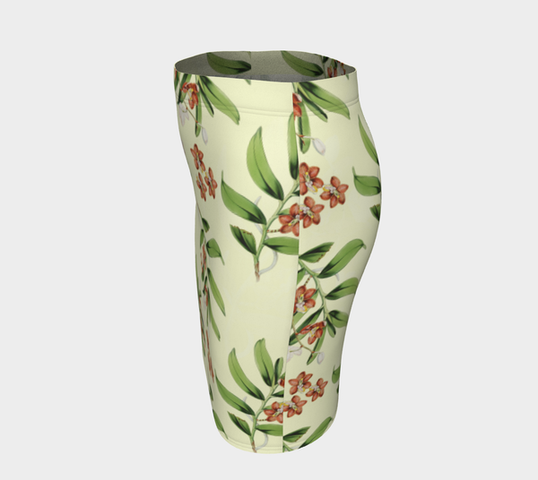 Earth Tone Floral Fitted Skirt - Objet D'Art