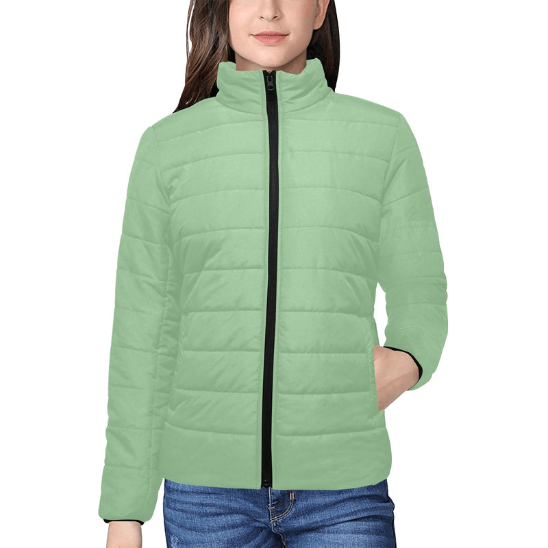 Basil Women's Stand Collar Padded Jacket - Objet D'Art