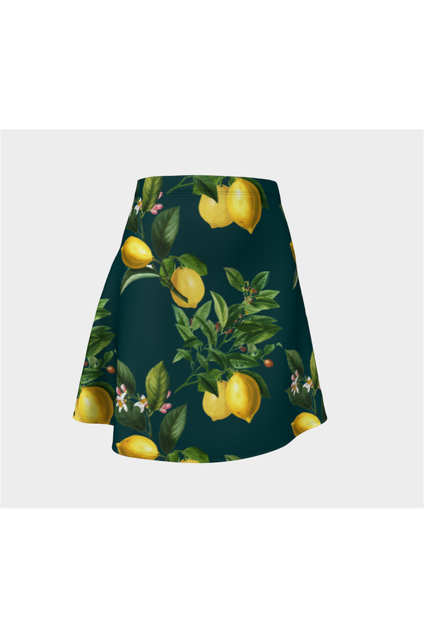 Lemon Blossoms and Fruit Flare Skirt - Objet D'Art