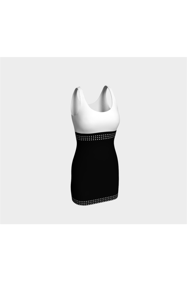 Micro polka-dot accented Bodycon Dress - Objet D'Art
