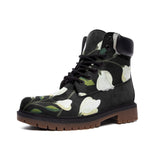 Floral Sprout Casual Leather Lightweight boots TB - Objet D'Art